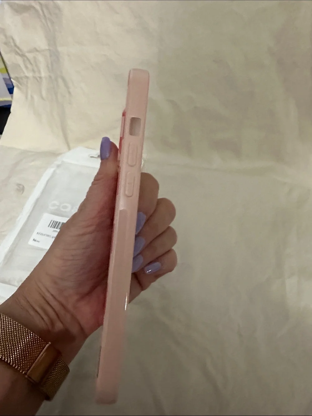 Checkerboard Phone Case for iPhone 12 ProMax - Coral & pink Checker Design NWT